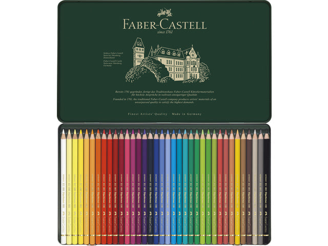 Buntes Faber-Castell Polychromos-Etui mit 36 Stück