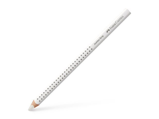 Kleurpotlood Faber-Castell Jumbo GRIP 01 wit