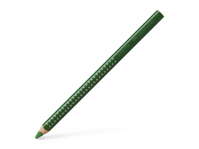 Kleurpotlood Faber-Castell Jumbo GRIP 67 olijfgroen permanent