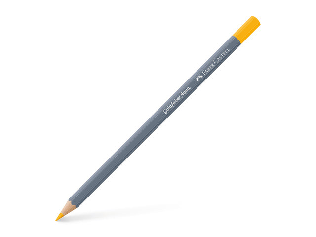 Aquarelkleurpotlood Faber-Castell Goldfaber 108 cadmiumgeel donker