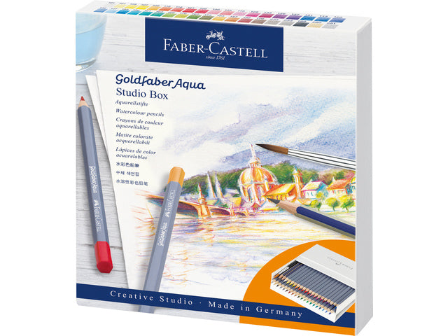 Aquarelpotlood Faber-Castell Goldfaber studiobox á 38+3 stuks
