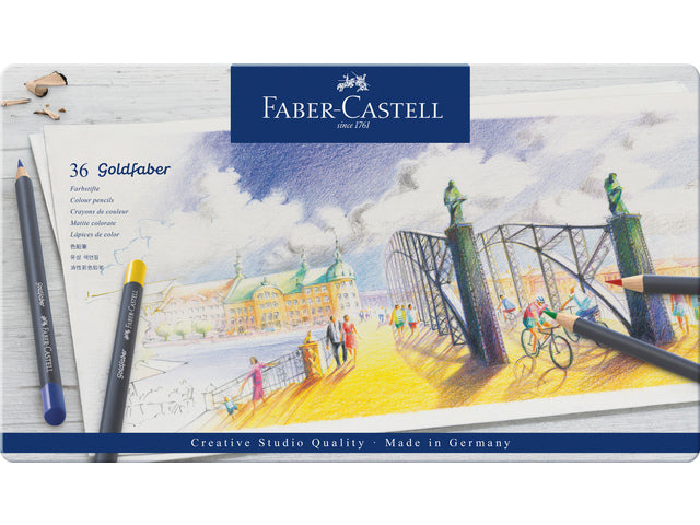 Buntes Faber-Castell Goldfaber-Etui mit 36 Stück
