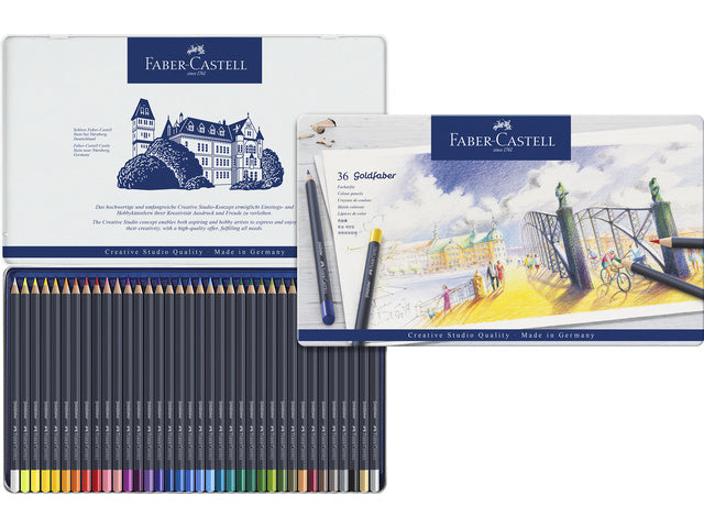 Buntes Faber-Castell Goldfaber-Etui mit 36 Stück