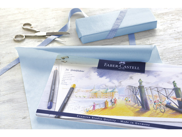 Buntes Faber-Castell Goldfaber-Etui mit 36 Stück