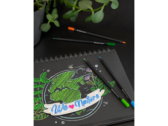 Kleurpotlood Faber-Castell Black Edition 12 stuks in bliketui