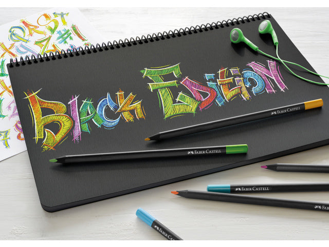 Kleurpotloden Faber-Castell Black Edition in elektronische verpakking á 24 stuks