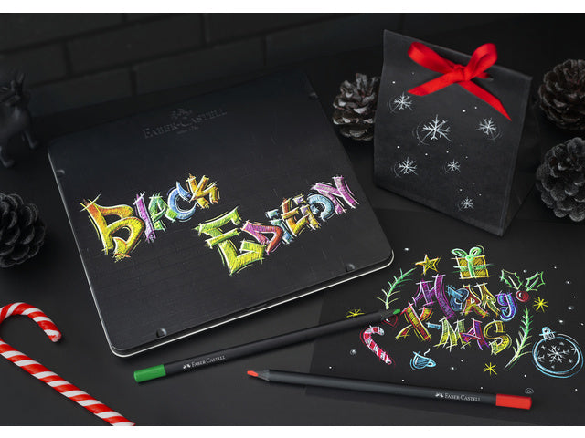 Kleurpotlood Faber-Castell Black Edition 24 stuks in bliketui