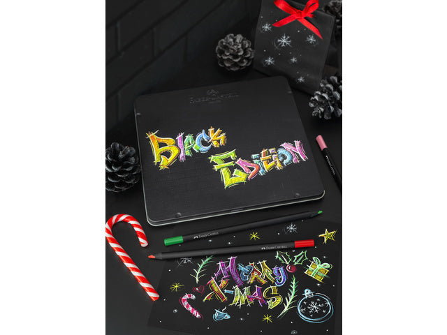 Kleurpotlood Faber-Castell Black Edition 24 stuks in bliketui
