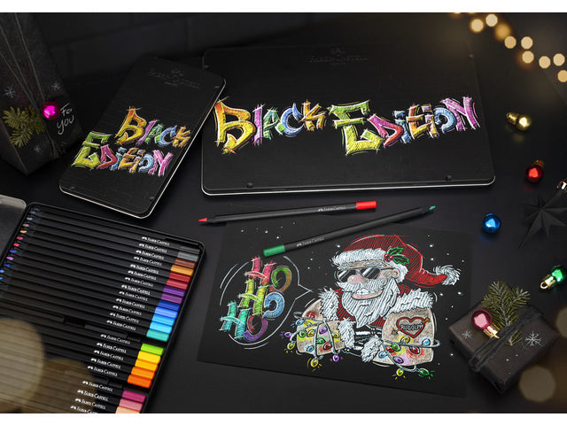 Kleurpotlood Faber-Castell Black Edition 24 stuks in bliketui
