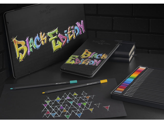 Kleurpotlood Faber-Castell Black Edition 36 stuks in bliketui