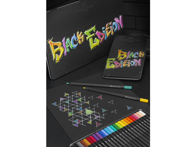 Kleurpotlood Faber-Castell Black Edition 36 stuks in bliketui
