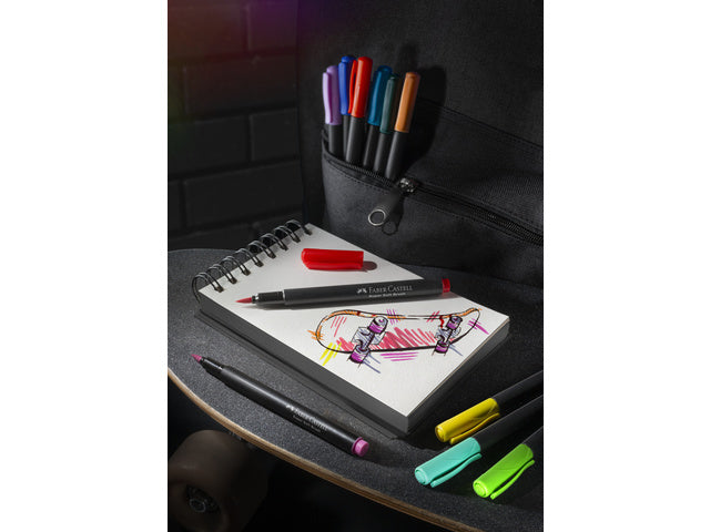 Pinselstift Faber-Castell Black Edition 20 Stück im Kartonetui