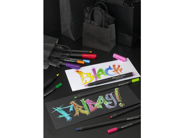 Pinselstift Faber-Castell Black Edition 20 Stück im Kartonetui