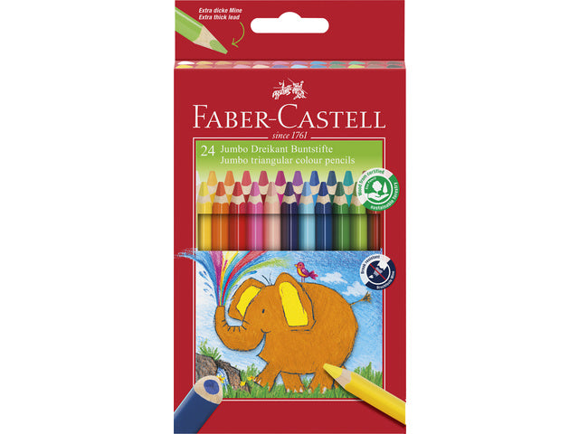 kleurpotloden Faber-Castell Jumbo 24stuks