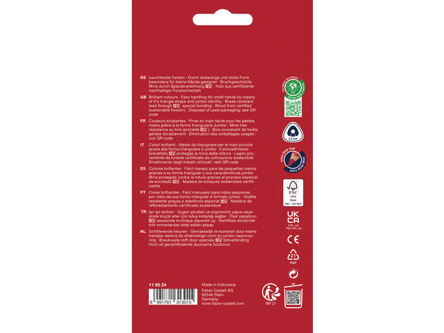 kleurpotloden Faber-Castell Jumbo 24stuks