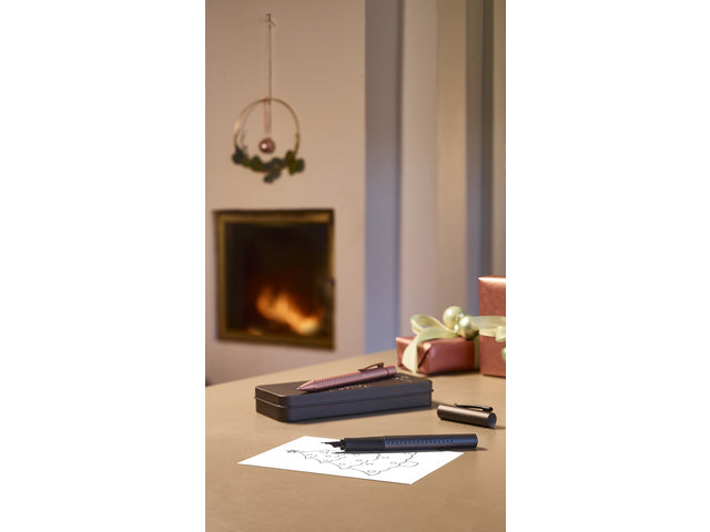 Balpen en Vulpen Faber-Castell Grip 2011 zwart in giftbox