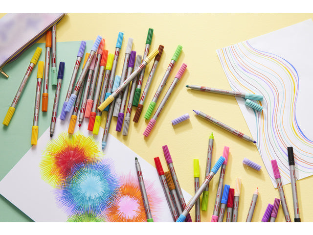 Stifte Faber-Castell Duo Neonfarben im Etui mit 10 Stück