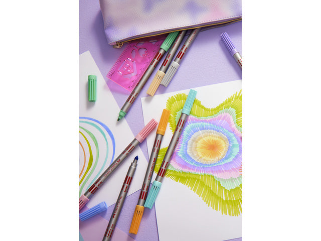 Viltstift Faber-Castell Duo 10 Stück Pastell