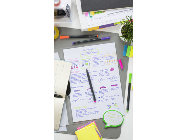 Fineliner Faber-Castell Grip 0,4mm Etui 5 Stück Neon sortiert