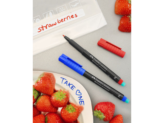 Marker Faber-Castell Multimark permanent M rood