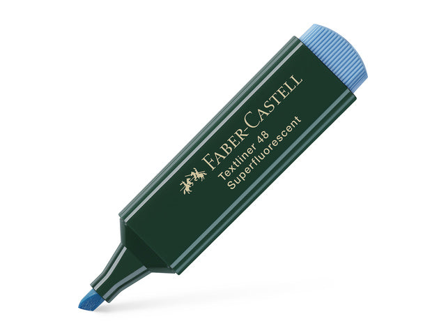 tekstmarker Faber-Castell 48 neon blauw