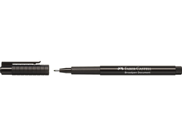 fineliner Faber-Castell Broadpen 1554 zwart