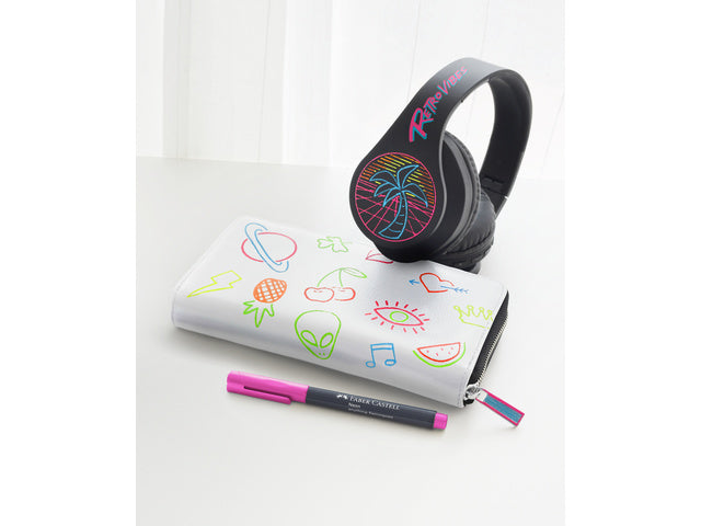 Markers Faber-Castell Neonkleur assorti 6 stuks in etui.