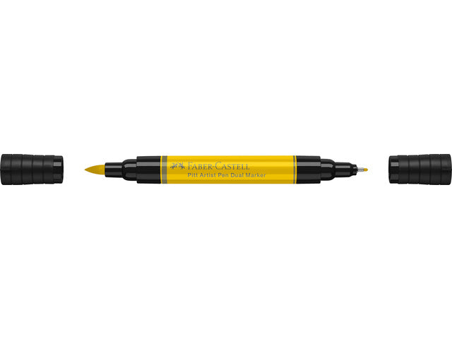 Tekenstift Faber-Castell Pitt Artist Pen duo marker 107 cadmiumgeel geel