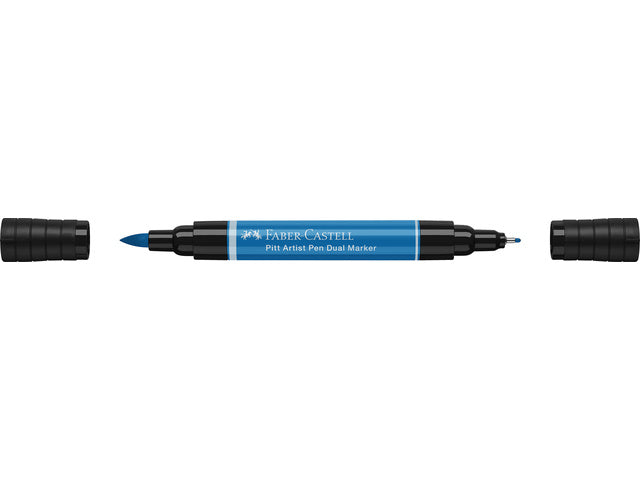 Tekenstift Faber-Castell Pitt Artist Pen duo marker 110 ftaloblauw
