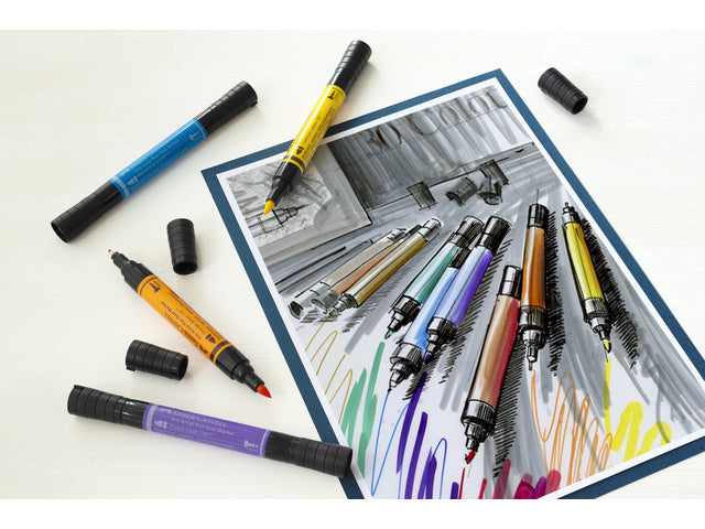 Tekenstift Faber-Castell Pitt Artist Pen duo marker 189 blau