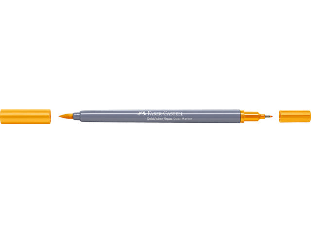 Duo aquarelmarker Faber-Castell Goldfaber 109 chroomgeeldonker
