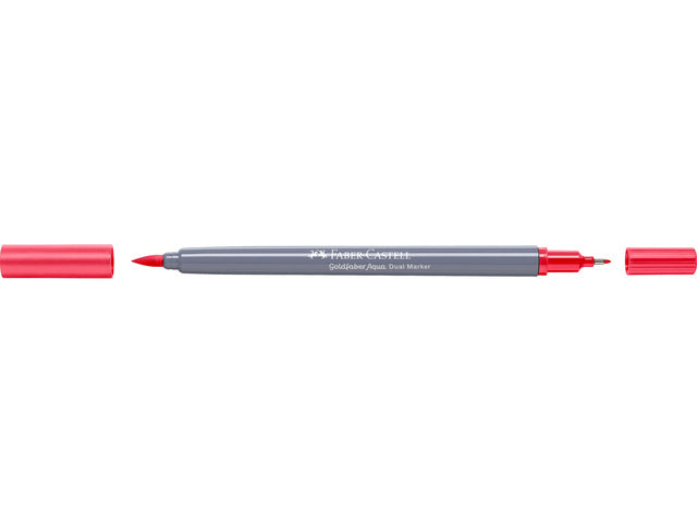 Duo aquarelmarker Faber-Castell Goldfaber 122 briljant rood