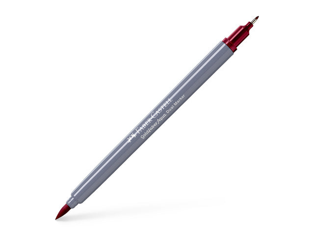 Duo aquarelmarker Faber-Castell Goldfaber 227 scharlaken alazarin rood