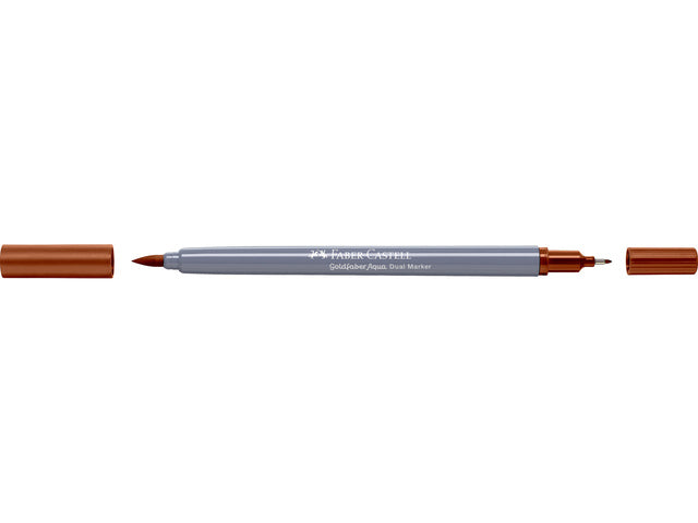 Duo aquarelmarker Faber-Castell Goldfaber 187 gebrande oker