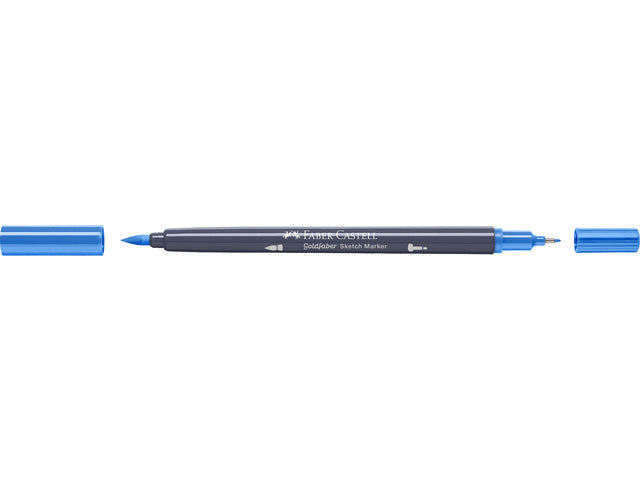 Schetsmarker Faber-Castell Goldfaber 451 zoutwaterblauw op alcoholbasis