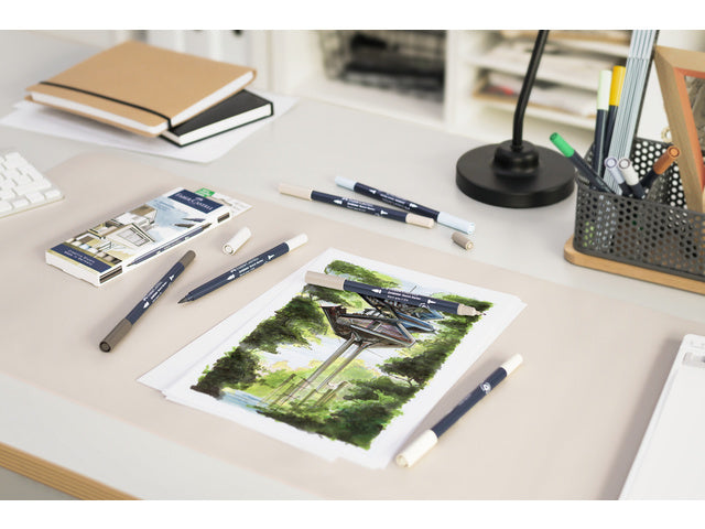 Skizzenmarker Faber-Castell Goldfaber etui 6 stück Architektur auf Alkoholbasis