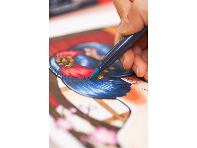 Sketchmarker Faber-Castell Goldfaber Etui 6 Stück Manga auf Alkoholbasis