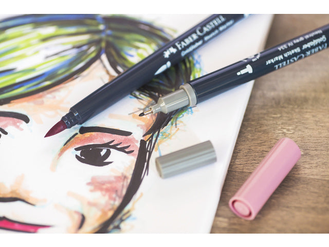 Sketchmarker Faber-Castell Goldfaber etui 6 stuks Portret op alcoholbasis