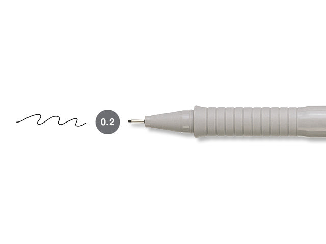 tekenpen Faber-Castell Ecco Pigment 0,2 mm zwart