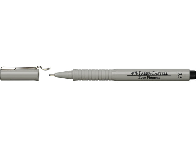 tekenpen Faber-Castell Ecco Pigment 0,5 mm zwart