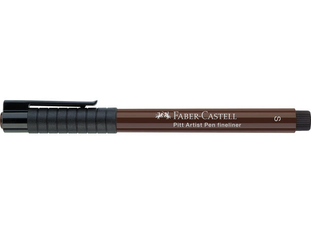 Tekenstift Faber-Castell Pitt Artist Pen S donker sepia