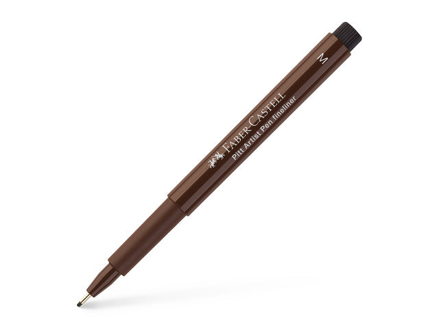 Tekenstift Faber-Castell Pitt Artist Pen M donker sepia