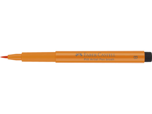 Tekenstift Faber-Castell Pitt Artist Pen Brush 113 orange glanzend
