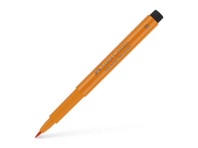 Tekenstift Faber-Castell Pitt Artist Pen Brush 113 orange glanzend