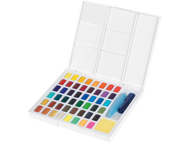 Waterverf Faber-Castell in doos met 48 kleuren