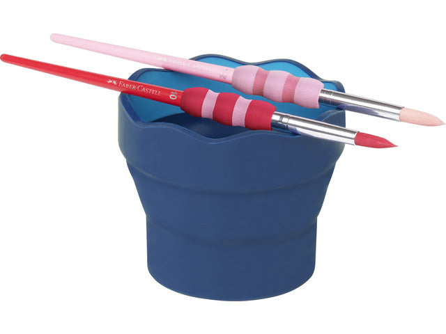 Wasserbecher Faber-Castell Clic&Go blauw