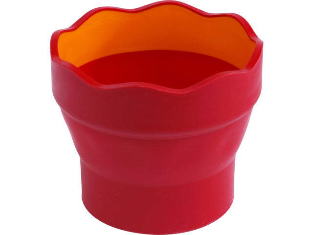 Wasserbecher Faber-Castell Clic & Go rosa / orange