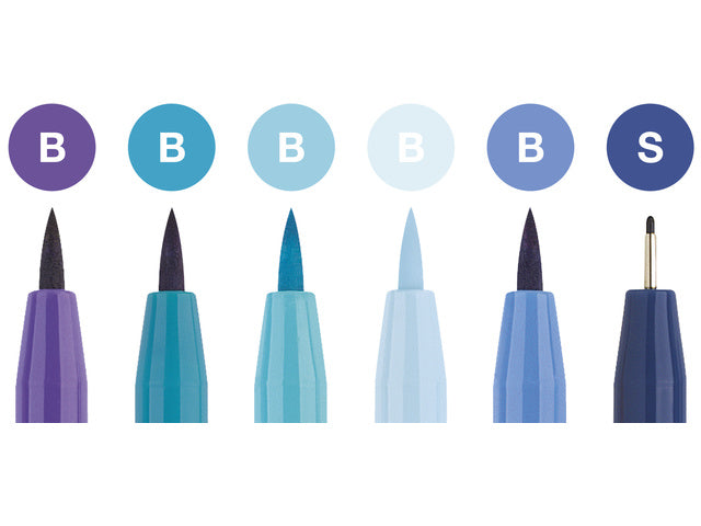 Tekenstift Faber-Castell Pitt Artist Pen Beletteringset 6x