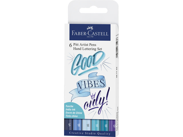 Tekenstift Faber-Castell Pitt Artist Pen Beletteringset 6x