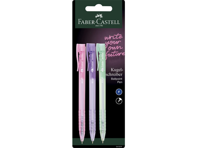 Balpen Faber-Castell 3 Stück im Blister